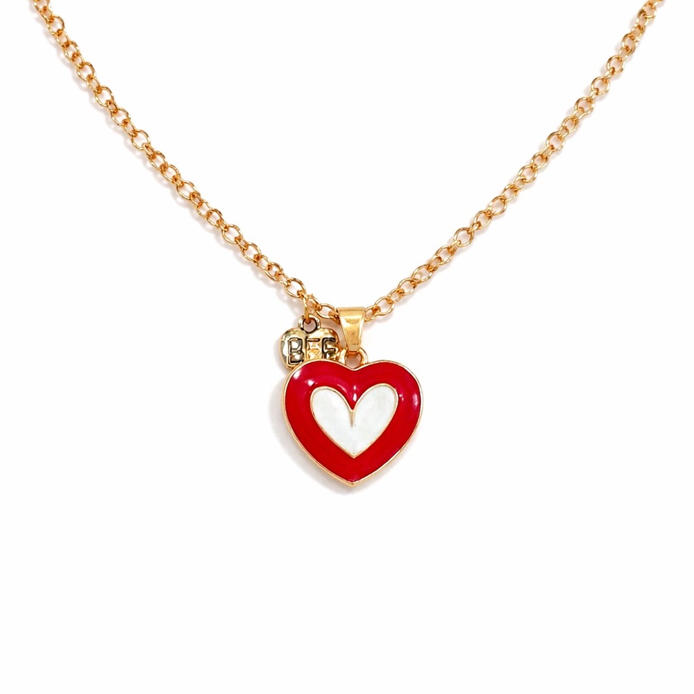 Red Heart Pendant Necklace
